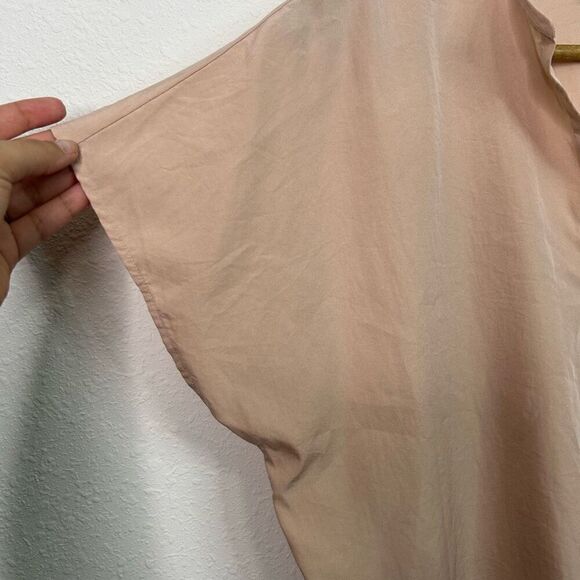 Eileen Fisher Light Pink Short Sleeve Tencel Popover Top Size Small - Picture 4 of 13